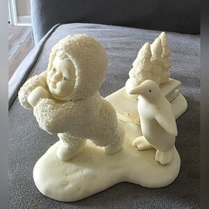 Department 56 Snowbabies "Bringing Starry Pine" Porcelain Figurine